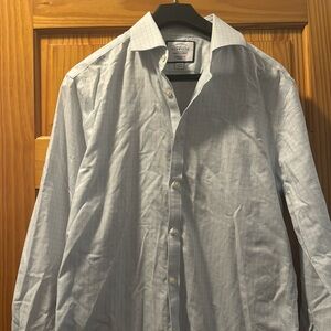 Charles Tyrwhitt Extra Slim Fit Dress Shirt - blue / white